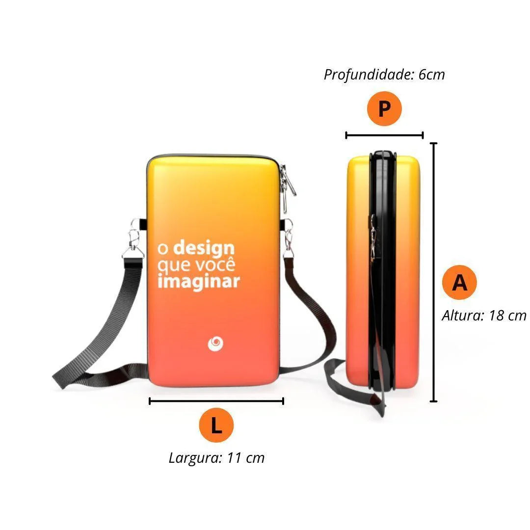 Shoulder Bag P Vertical - Signos Zodíaco Capricornio - Bolsa Pochete Slim Kameleon - Kameleon Bags