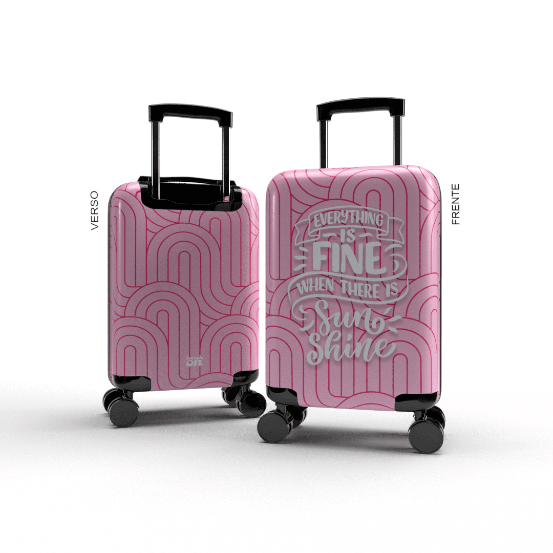 Mala Mundo Rosa Escolar Personalizada Kameleon - Kameleon Bags