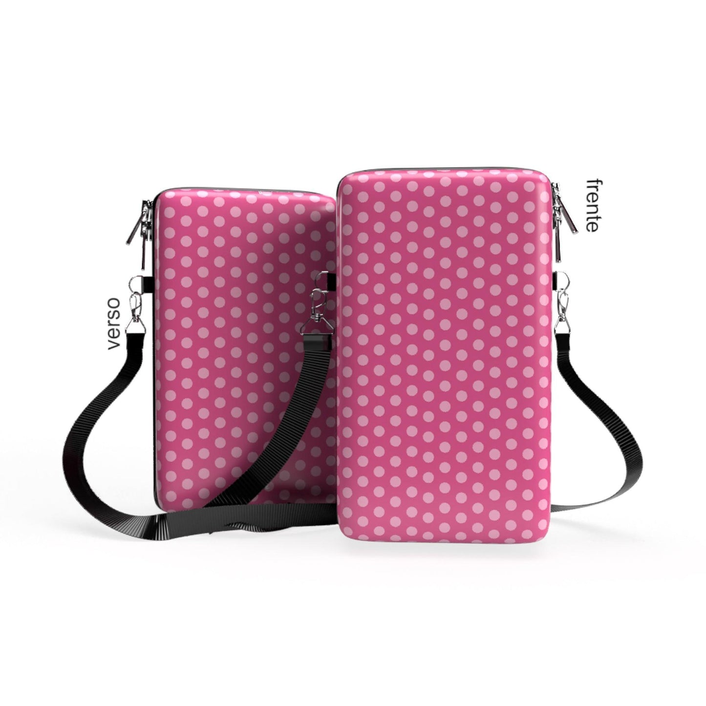 Shoulder Bag P Vertical - Mundo Rosa - Pochete Slim Kameleon - Kameleon Bags