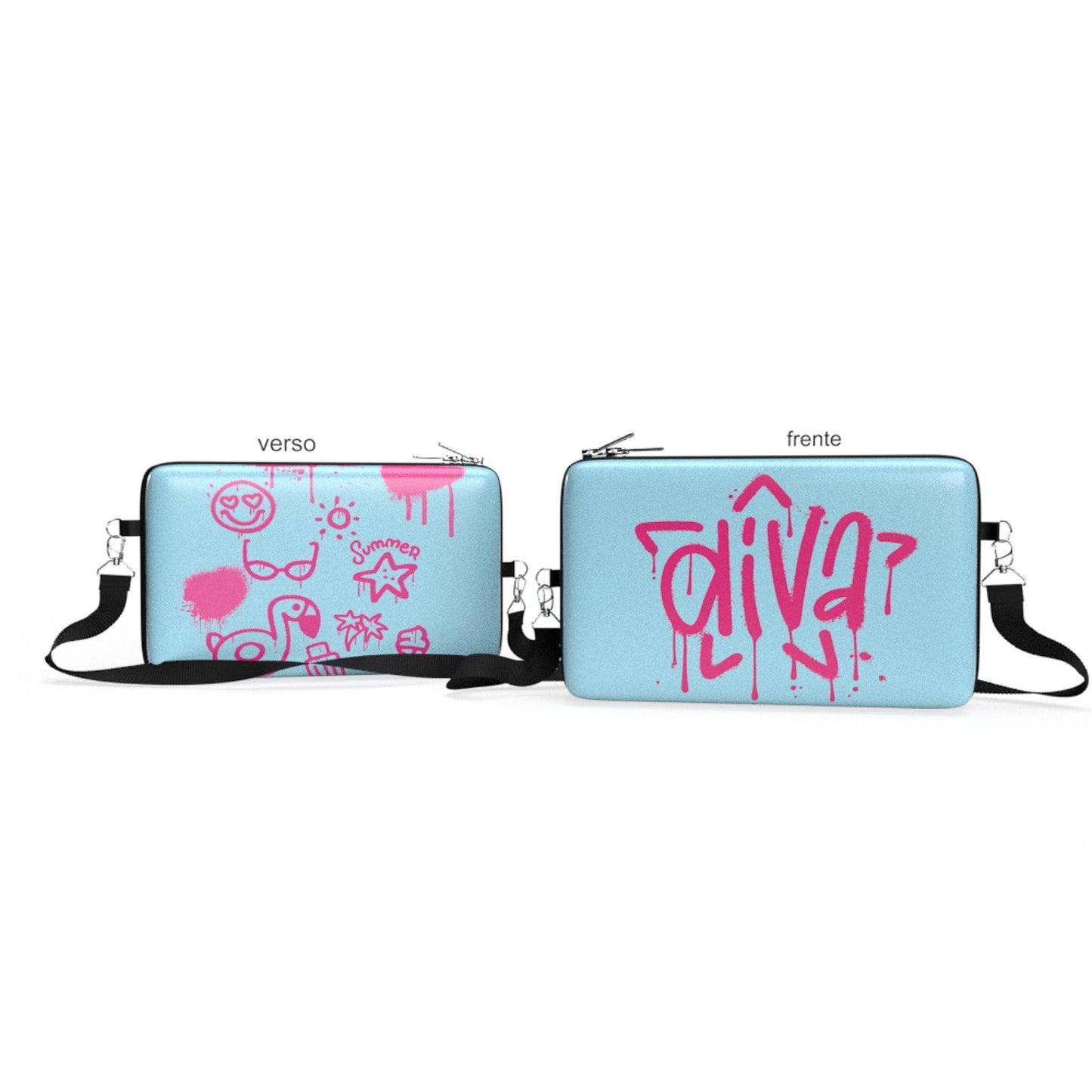 Bolsa Shoulder Bag Mundo Rosa G - Pochete/Lancheira/Estojo Kameleon - Kameleon Bags