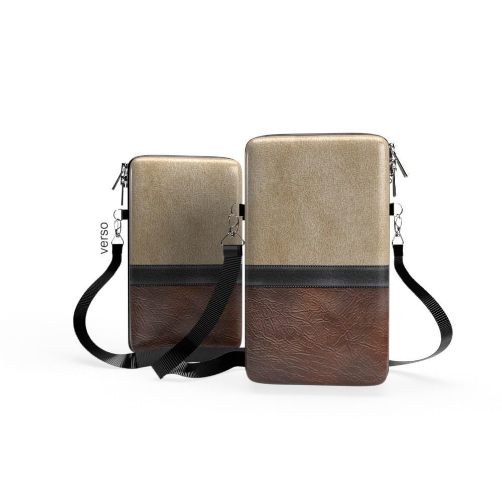 Shoulder Bag P Vertical - Couro - Bolsa Pochete Slim - Kameleon - Kameleon Bags