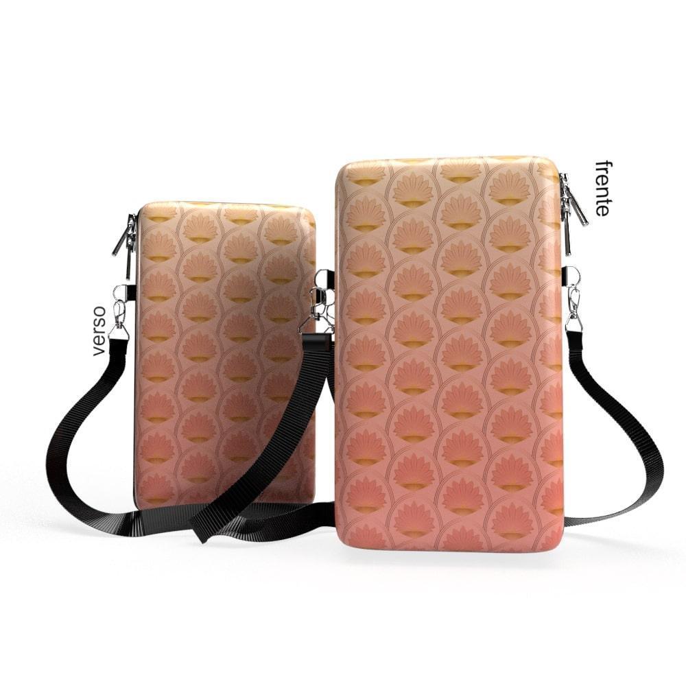 Shoulder Bag P Vertical - Flor de Lotus - Bolsa Pochete Slim - Kameleon - Kameleon Bags