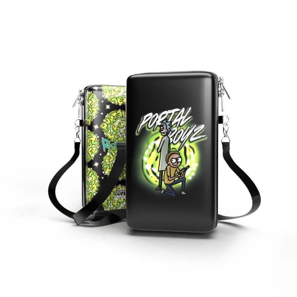 Bolsa Shoulder Bag Rick and Morty P Vertical - Pochete Slim Kameleon - Kameleon Bags