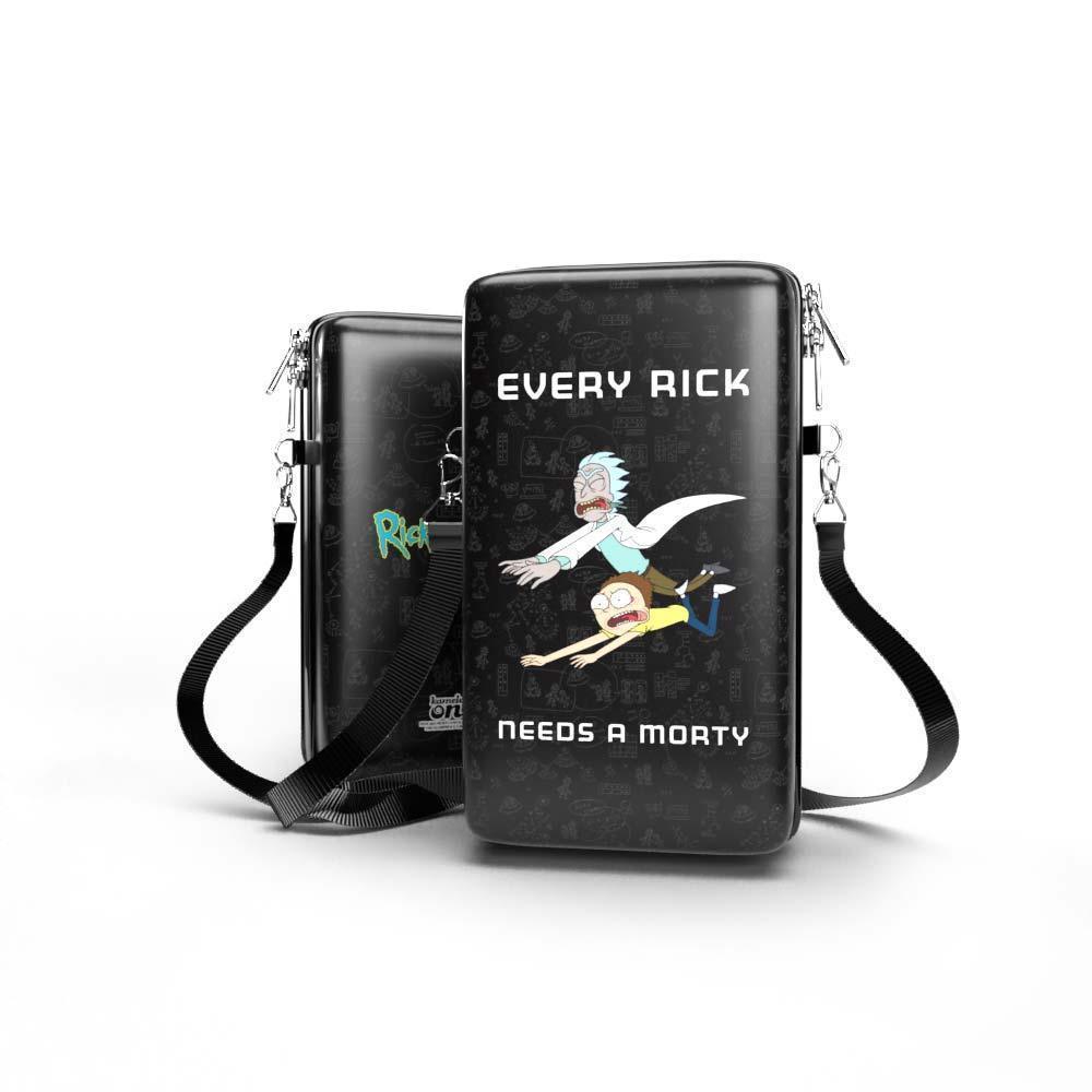 Bolsa Shoulder Bag P Vertical - Rick and Morty - Pochete Slim Kameleon - Kameleon Bags