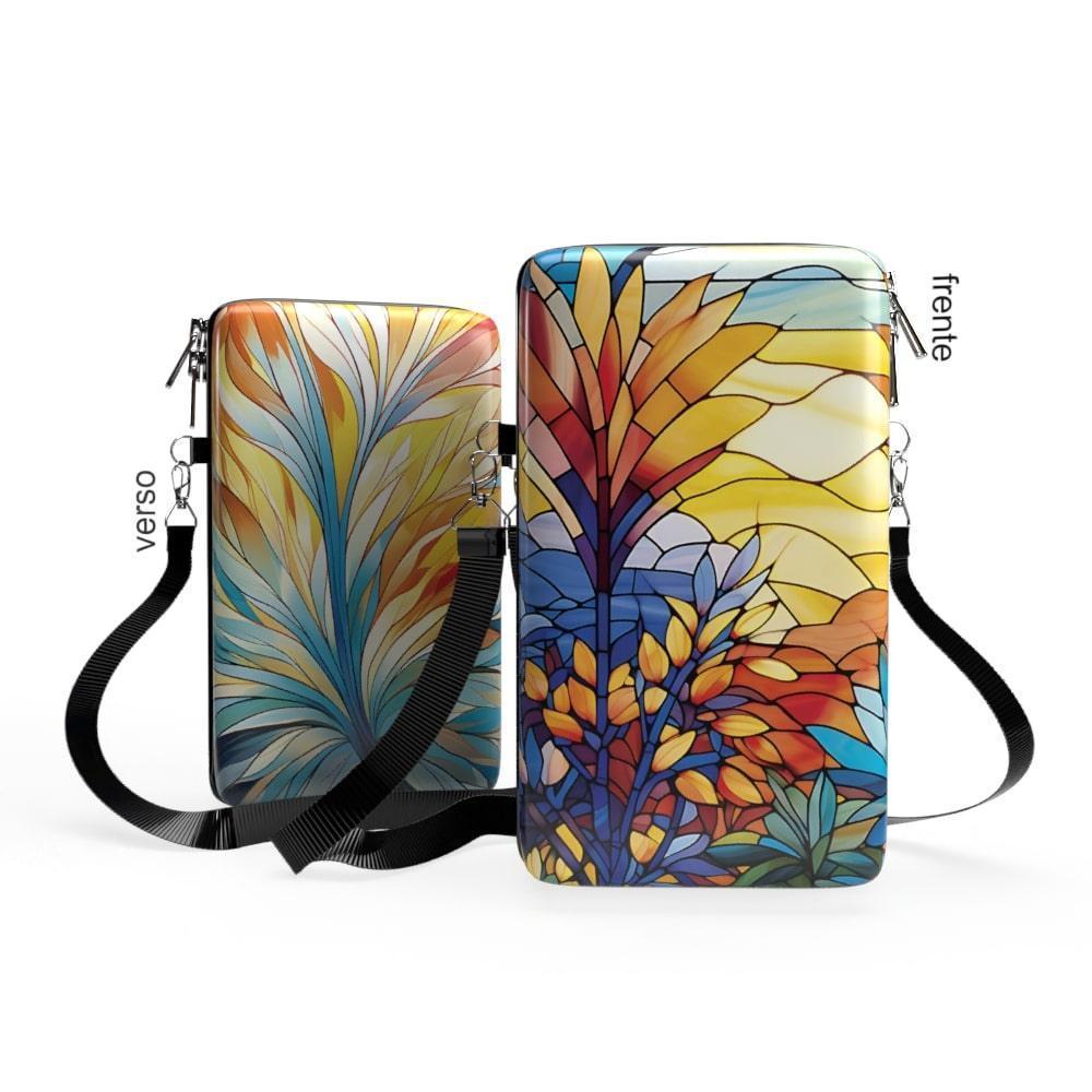 Shoulder Bag P Vertical - Vitrais - Bolsa Pochete Slim - Kameleon Bags