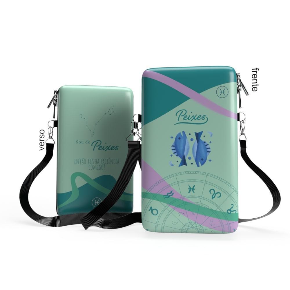 Shoulder Bag P Vertical - Signos Zodíaco Peixes - Bolsa Pochete Slim - Kameleon Bags