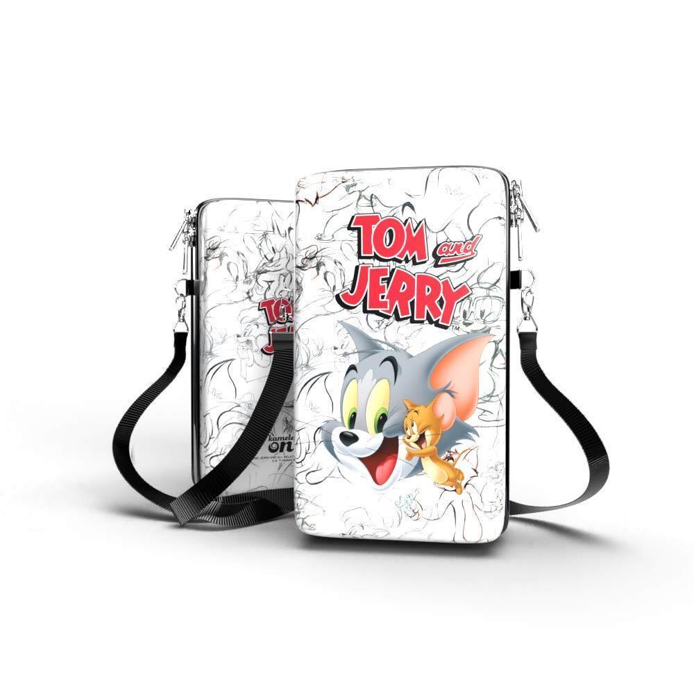 Bolsa Shoulder Bag Tom and Jerry P Vertical - Pochete Slim Kameleon - Kameleon Bags