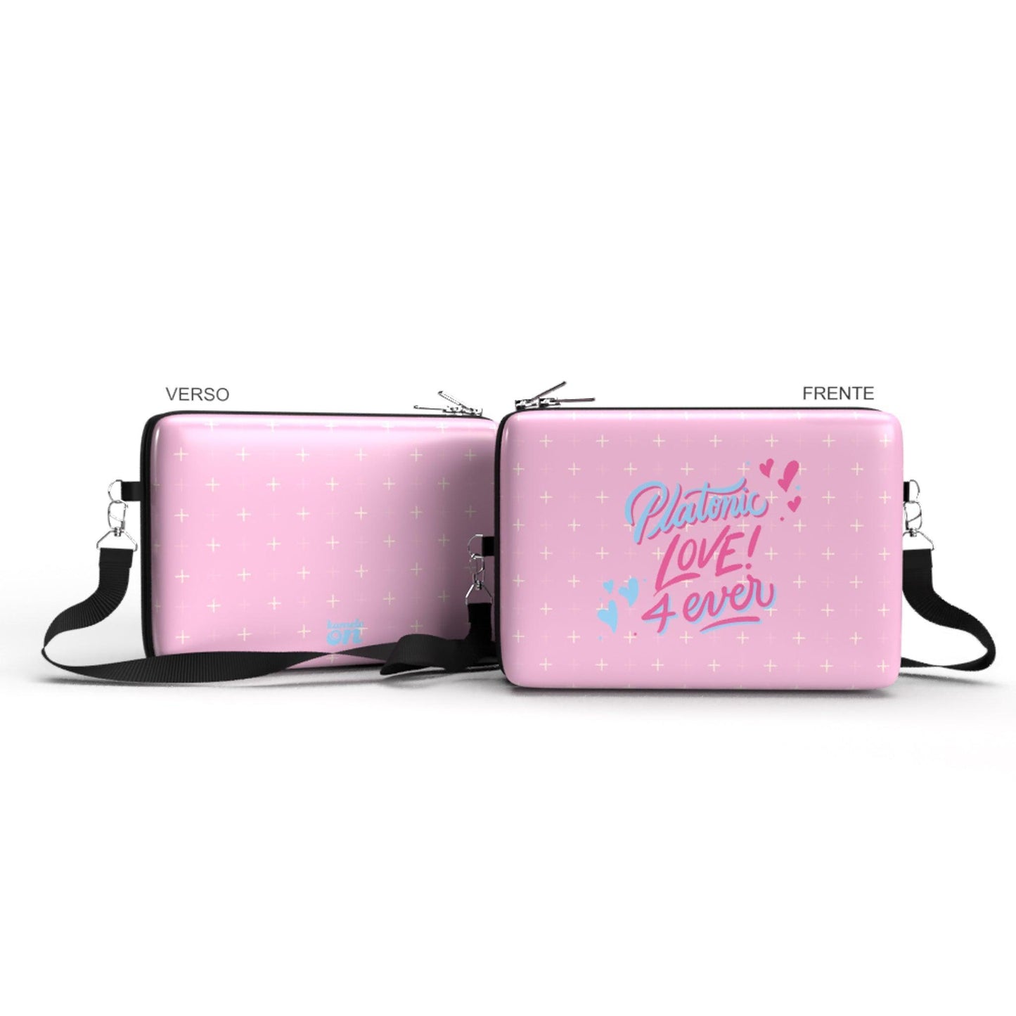 Bolsa Shoulder Bag Mundo Rosa G - Pochete/Lancheira/Estojo Kameleon - Kameleon Bags