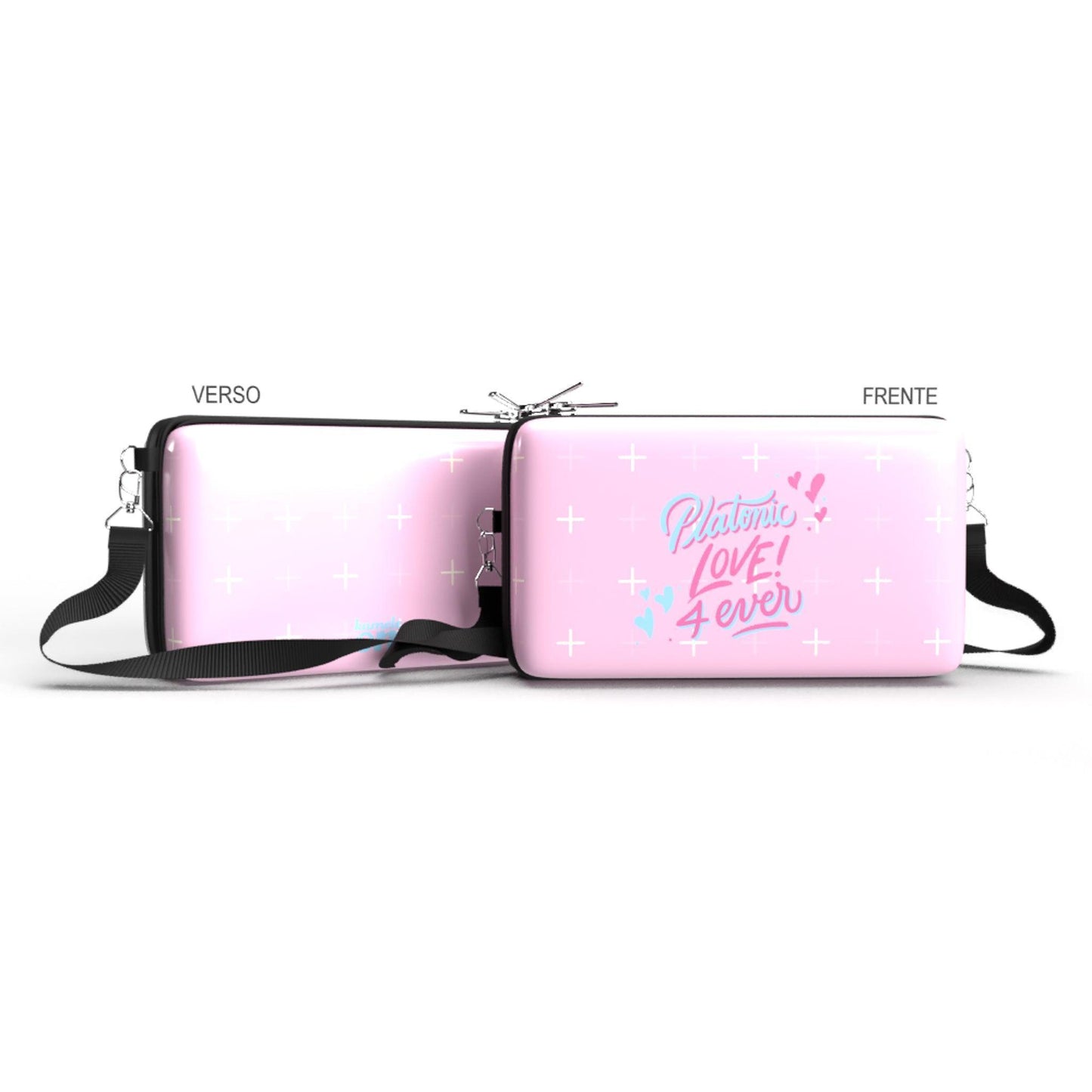 Shoulder Bag P Horizontal - Mundo Rosa - Pochete Slim Kameleon - Kameleon Bags