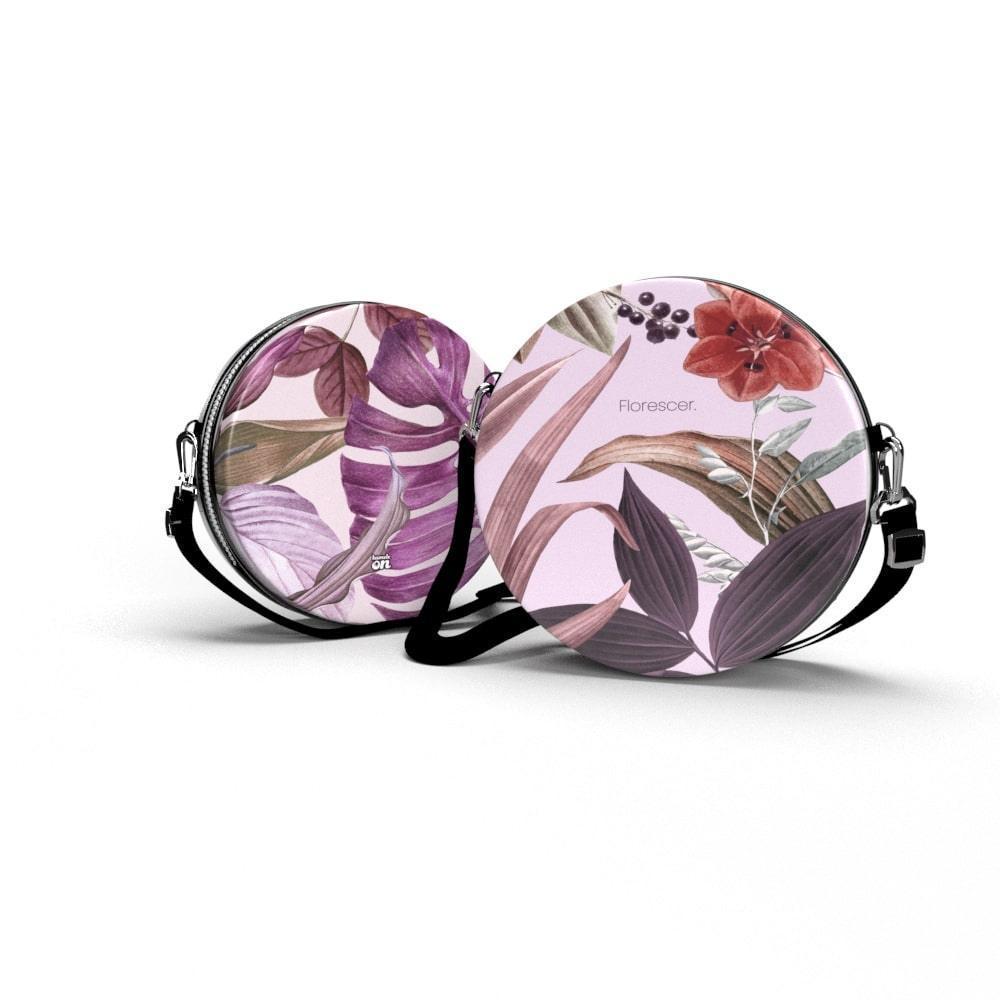 Bolsa Shoulder Bag Redonda - Plantas - Kameleon - Kameleon Bags
