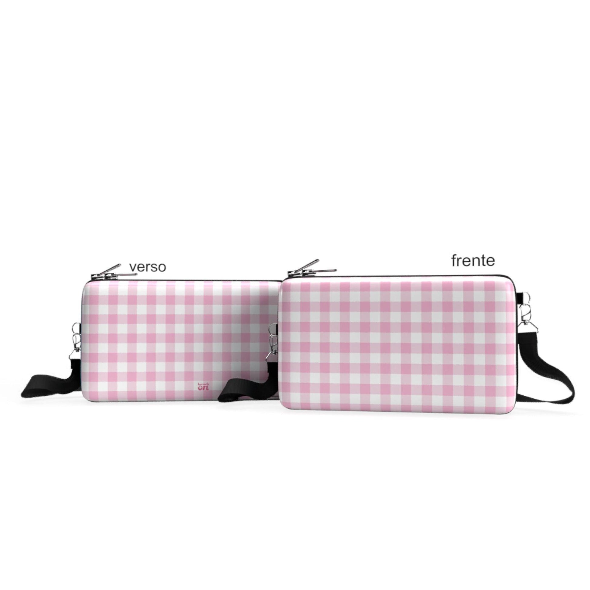 Shoulder Bag P Horizontal - Mundo Rosa - Pochete Slim Kameleon - Kameleon Bags
