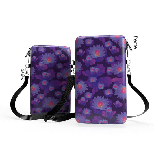 Shoulder Bag P Vertical - Flor de Lotus - Bolsa Pochete Slim - Kameleon - Kameleon Bags