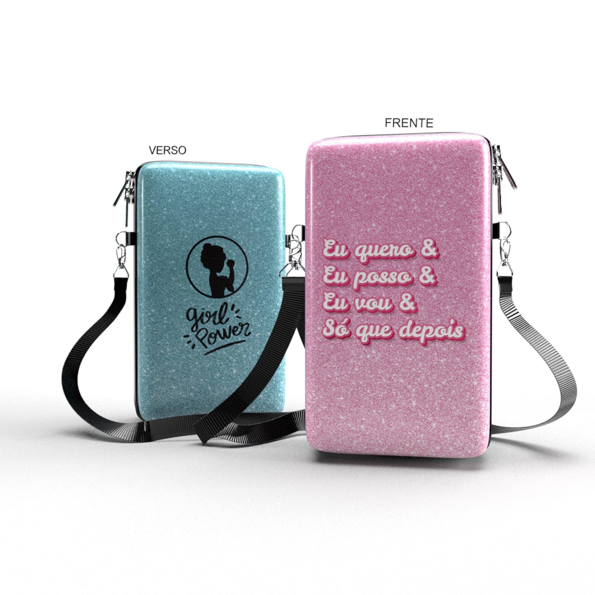 Shoulder Bag P Vertical - Mundo Rosa - Pochete Slim Kameleon - Kameleon Bags