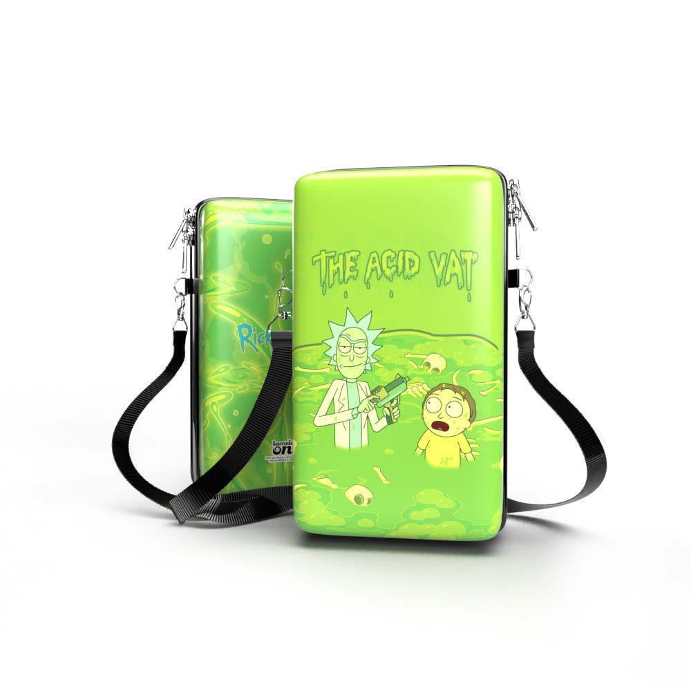 Bolsa Shoulder Bag P Vertical - Rick and Morty - Pochete Slim Kameleon - Kameleon Bags