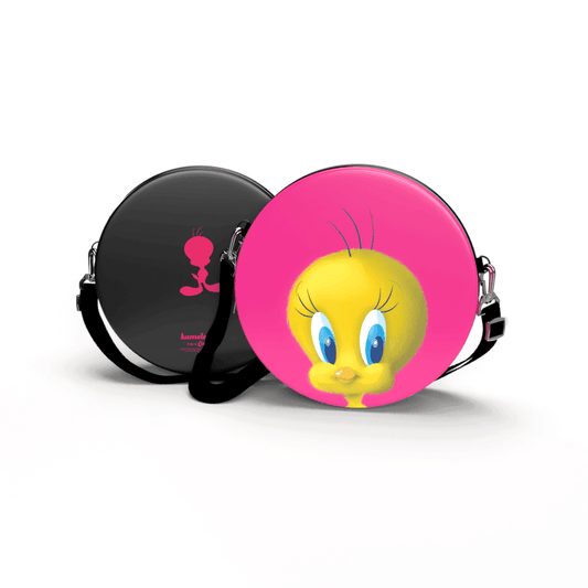 Bolsa Shoulder Bag Looney Tunes Redonda - Pochete Slim Kameleon - Kameleon Bags