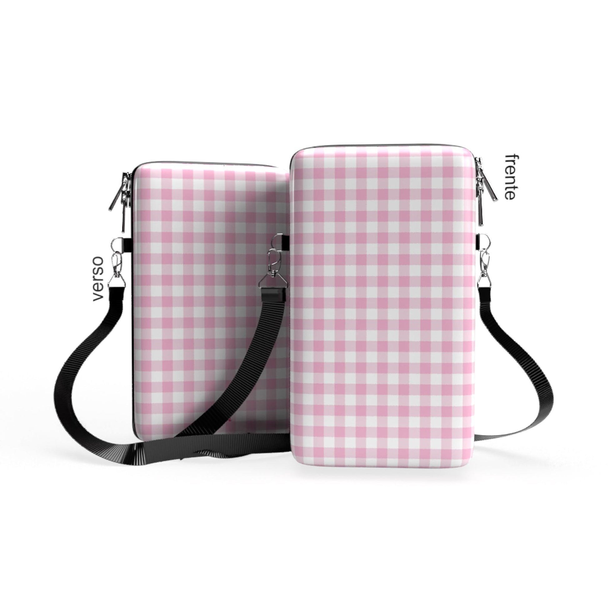 Shoulder Bag P Vertical - Mundo Rosa - Pochete Slim Kameleon - Kameleon Bags