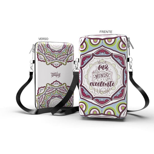 Shoulder Bag P Vertical - Mandala - Bolsa Pochete Slim Kameleon - Kameleon Bags