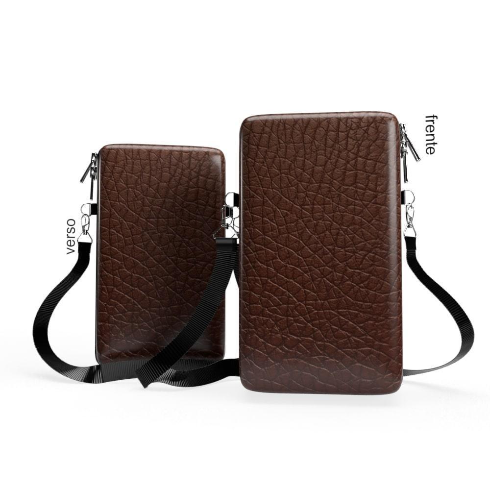 Shoulder Bag P Vertical - Couro - Bolsa Pochete Slim - Kameleon - Kameleon Bags